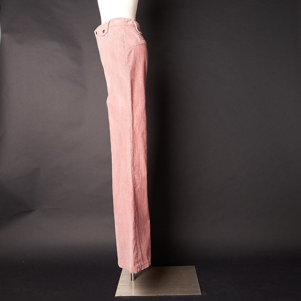 Vintage 1970s Pink Corduroy Wide Leg Pants